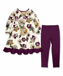 Best deal π Millie Loves Lily Cream Earth Floral Pocket Long-Sleeve A-Line π Dress & Plum Leggings - Infant, Toddler & π§ Girls For Kids π 5 Best deal π Millie Loves Lily Cream Earth Floral Pocket Long-Sleeve A-Line π Dress & Plum Leggings - Infant, Toddler & π§ Girls For Kids π -Little Millie-shop zu109131387 alt 2 tm1664041172