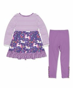 Best Sale π₯° Millie Loves Lily Purple Darling Unicorn Long-Sleeve Babydoll Top & Button Leggings - Infant, Toddler & π§ Girls For Kids π 5 Best Sale π₯° Millie Loves Lily Purple Darling Unicorn Long-Sleeve Babydoll Top & Button Leggings - Infant, Toddler & π§ Girls For Kids π -Little Millie-shop zu109135801 alt 2 tm1664039252