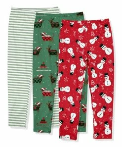 Cheapest 🎉 Millie Loves Lily Red & White Dancing Snowmen Leggings Set - 👧 Girls For Kids 🧨