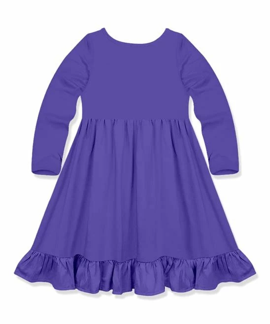 Outlet π Simply Millie By Millie Loves Lily Blue Iris Ruffle-Accent Pocket A-Line π Dress - Infant, Toddler & π§ Girls For Kids π 2 Outlet π Simply Millie By Millie Loves Lily Blue Iris Ruffle-Accent Pocket A-Line π Dress - Infant, Toddler & π§ Girls For Kids π - Image 2
