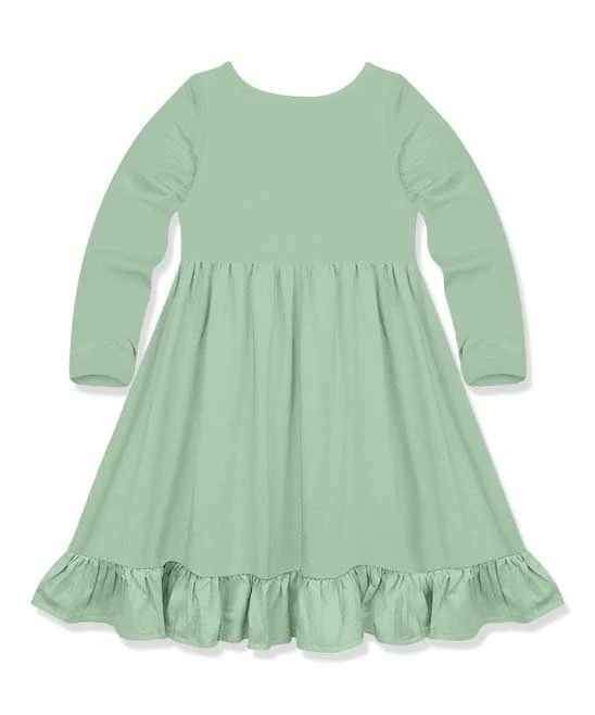Best deal π Simply Millie By Millie Loves Lily Sage Ruffle-Accent Pocket A-Line π Dress - Infant, Toddler & π§ Girls For Kids π 2 Best deal π Simply Millie By Millie Loves Lily Sage Ruffle-Accent Pocket A-Line π Dress - Infant, Toddler & π§ Girls For Kids π - Image 2