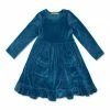 Best Sale 💯 Millie Loves Lily Midnight Velour Pocket Long-Sleeve A-Line 👗 Dress - Infant, Toddler & 👧 Girls For Kids 🎉