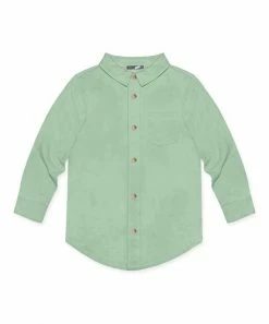 Coupon 💯 Millie & Maxx Sage Long-Sleeve Button-Up - Toddler & Boys For Kids 😀