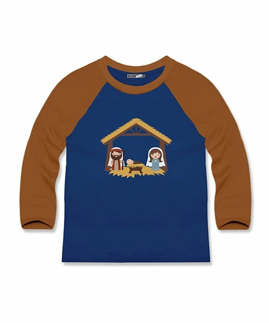 Brand new π Millie & Maxx Navy Nativity & Angels Long-Sleeve Raglan Tee - Infant, Toddler & Boys For Kids π 1 Brand new π Millie & Maxx Navy Nativity & Angels Long-Sleeve Raglan Tee - Infant, Toddler & Boys For Kids π