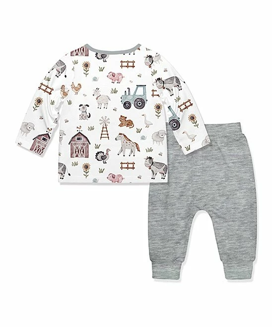 Best reviews of π Little Millie White Baby Farm Animal Long-Sleeve Tee & Gray Button-Front Joggers - Infant & Toddler For Kids β€οΈ 3 Best reviews of π Little Millie White Baby Farm Animal Long-Sleeve Tee & Gray Button-Front Joggers - Infant & Toddler For Kids β€οΈ - Image 3