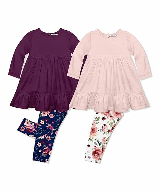 Discount π Little Millie Navy & Light Pink Willow Floral Leggings Set - Infant & Toddler For Kids π 1 Discount π Little Millie Navy & Light Pink Willow Floral Leggings Set - Infant & Toddler For Kids π