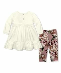 Coupon π Little Millie Cream Long-Sleeve Babydoll π Dress & Nostalgia Rose Floral Earth Leggings - Infant & Toddler For Kids π 5 Coupon π Little Millie Cream Long-Sleeve Babydoll π Dress & Nostalgia Rose Floral Earth Leggings - Infant & Toddler For Kids π -Little Millie-shop zu110054052 alt 2 tm1667391975