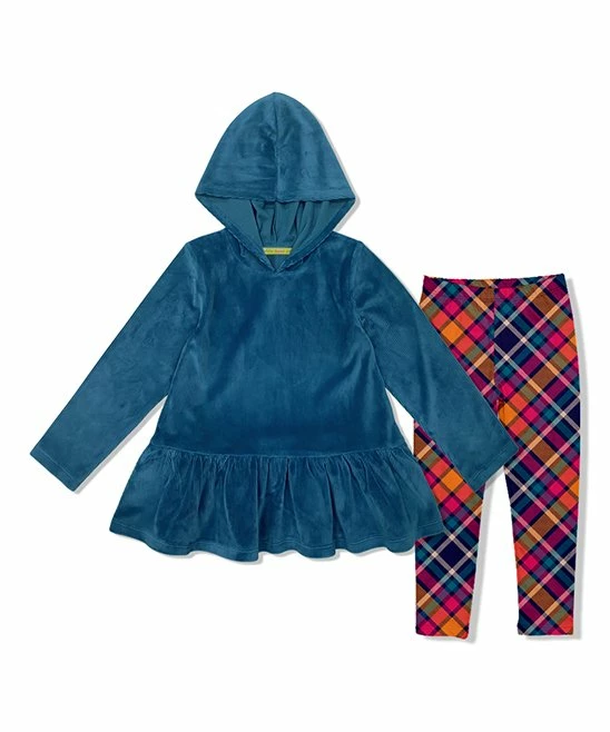 Best deal π Millie Loves Lily Midnight Ruffle-Hem Velour Hooded Tunic & Red Plaid Leggings - Infant, Toddler & π§ Girls For Baby & Maternity π 1 Best deal π Millie Loves Lily Midnight Ruffle-Hem Velour Hooded Tunic & Red Plaid Leggings - Infant, Toddler & π§ Girls For Baby & Maternity π