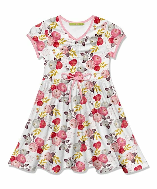 Coupon β Millie Loves Lily White & Gray Girl Flower Bow-Waist Cap-Sleeve A-Line π Dress - Infant, Toddler & π§ Girls For Baby & Maternity π₯° 1 Coupon β Millie Loves Lily White & Gray Girl Flower Bow-Waist Cap-Sleeve A-Line π Dress - Infant, Toddler & π§ Girls For Baby & Maternity π₯°