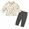 Best reviews of 🎁 Little Millie Cream Moons Mountains Long-Sleeve Tee & Charcoal Heather Leggings - Infant & Toddler For Baby & Maternity 🌟
