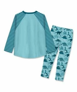 Discount π₯° Millie Loves Lily Light Turquoise Long-Sleeve Raglan Tee & Roaming Dino Leggings - Infant, Toddler & π§ Girls For Kids β 5 Discount π₯° Millie Loves Lily Light Turquoise Long-Sleeve Raglan Tee & Roaming Dino Leggings - Infant, Toddler & π§ Girls For Kids β -Little Millie-shop zu110531202 alt 2 tm1668453079