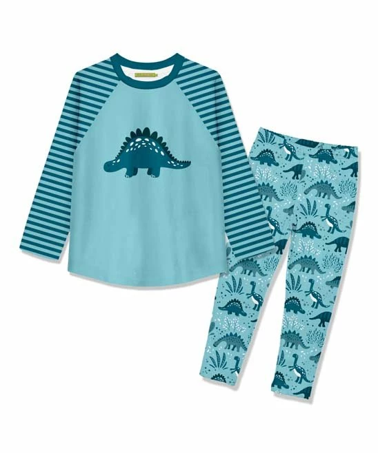Discount π₯° Millie Loves Lily Light Turquoise Long-Sleeve Raglan Tee & Roaming Dino Leggings - Infant, Toddler & π§ Girls For Kids β 1 Discount π₯° Millie Loves Lily Light Turquoise Long-Sleeve Raglan Tee & Roaming Dino Leggings - Infant, Toddler & π§ Girls For Kids β
