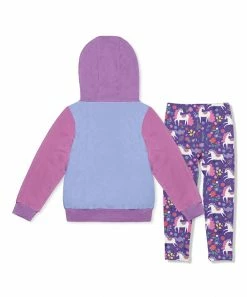 Promo π Millie Loves Lily Violet Waffle-Knit Pocket Hoodie & Darling Unicorn Leggings - Infant, Toddler & π§ Girls For Kids π 5 Promo π Millie Loves Lily Violet Waffle-Knit Pocket Hoodie & Darling Unicorn Leggings - Infant, Toddler & π§ Girls For Kids π -Little Millie-shop zu110541791 alt 2 tm1668453079