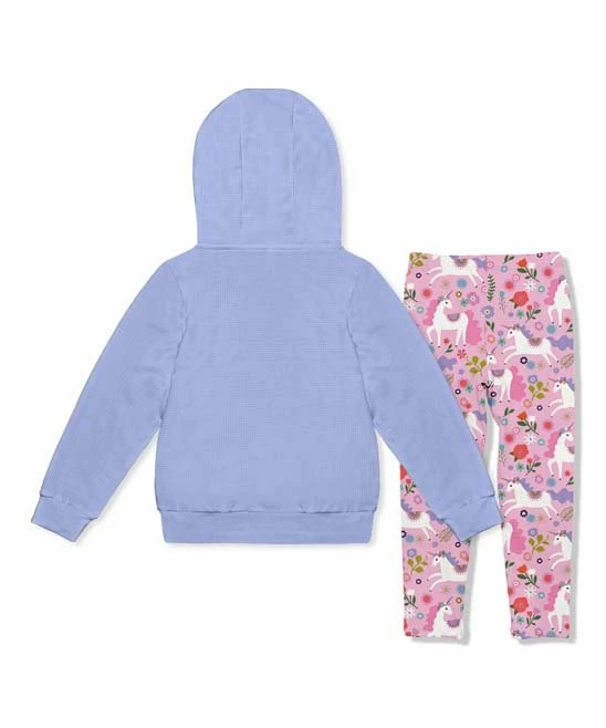 Top 10 π Millie Loves Lily Periwinkle Waffle-Knit Pocket Hoodie & Pink Darling Unicorn Leggings - Infant, Toddler & π§ Girls For Kids β 3 Top 10 π Millie Loves Lily Periwinkle Waffle-Knit Pocket Hoodie & Pink Darling Unicorn Leggings - Infant, Toddler & π§ Girls For Kids β - Image 3