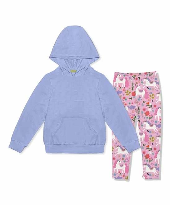 Top 10 π Millie Loves Lily Periwinkle Waffle-Knit Pocket Hoodie & Pink Darling Unicorn Leggings - Infant, Toddler & π§ Girls For Kids β 1 Top 10 π Millie Loves Lily Periwinkle Waffle-Knit Pocket Hoodie & Pink Darling Unicorn Leggings - Infant, Toddler & π§ Girls For Kids β