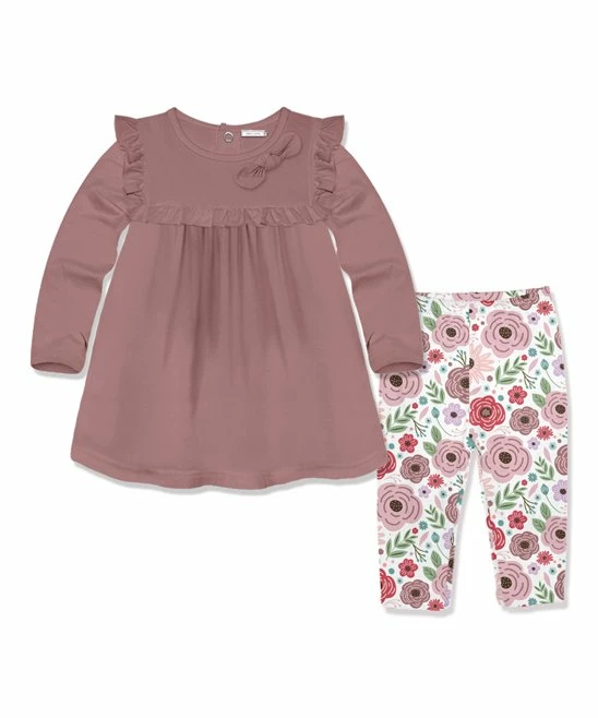 Hot Sale π Little Millie Nostalgia Rose Ruffle A-Line π Dress & White Roses Leggings - Infant & Toddler For Kids β 1 Hot Sale π Little Millie Nostalgia Rose Ruffle A-Line π Dress & White Roses Leggings - Infant & Toddler For Kids β