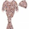Flash Sale ⭐ Little Millie Mauve Hearts Swaddle Sack & Beanie - Newborn For Baby & Maternity 🎉