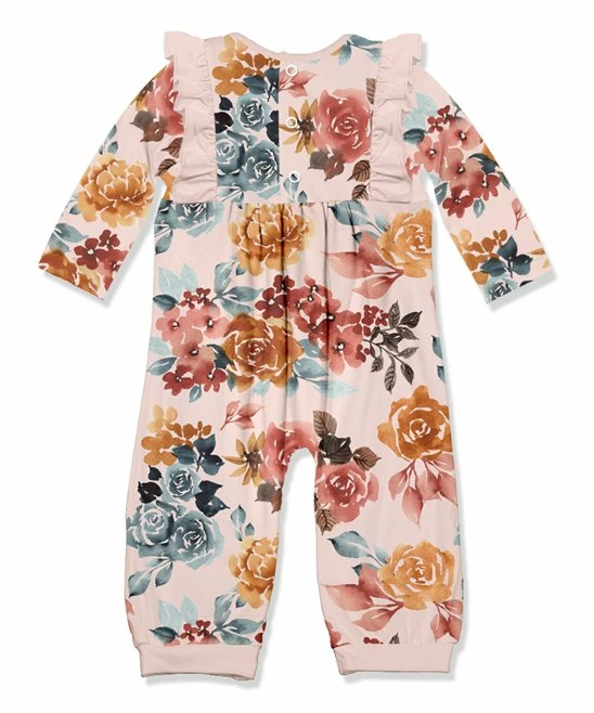 Deals π Little Millie Light Pink Autumn Floral Ruffle-Trim Playsuit - Infant & Toddler For Kids β¨ 3 Deals π Little Millie Light Pink Autumn Floral Ruffle-Trim Playsuit - Infant & Toddler For Kids β¨ - Image 3