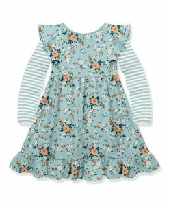 Wholesale π Millie Loves Lily White & Mint Stripe Floral Garden Long-Sleeve A-Line π Dress - Infant, Toddler & π§ Girls For Kids π 5 Wholesale π Millie Loves Lily White & Mint Stripe Floral Garden Long-Sleeve A-Line π Dress - Infant, Toddler & π§ Girls For Kids π -Little Millie-shop zu110860122 alt 2 tm1669666846
