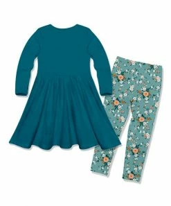 Cheap π Millie Loves Lily Teal Bow-Accent A-Line π Dress & Light Teal Floral Garden Leggings - Infant, Toddler & π§ Girls For Kids π₯ 5 Cheap π Millie Loves Lily Teal Bow-Accent A-Line π Dress & Light Teal Floral Garden Leggings - Infant, Toddler & π§ Girls For Kids π₯ -Little Millie-shop zu110860966 alt 2 tm1669666846