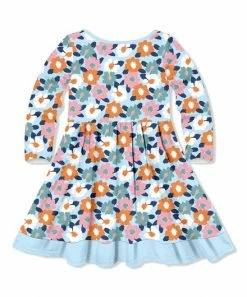 Hot Sale π Millie Loves Lily Ice Blue & Peach Painted Floral Button-Front A-Line π Dress - Infant, Toddler & π§ Girls For Kids β 5 Hot Sale π Millie Loves Lily Ice Blue & Peach Painted Floral Button-Front A-Line π Dress - Infant, Toddler & π§ Girls For Kids β -Little Millie-shop zu110863758 alt 2 tm1669666846