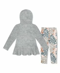 Best deal π₯ Millie Loves Lily Heather Gray Ruffle-Hem Hoodie & Peach Leopard Leggings - Infant, Toddler & π§ Girls For Kids π 5 Best deal π₯ Millie Loves Lily Heather Gray Ruffle-Hem Hoodie & Peach Leopard Leggings - Infant, Toddler & π§ Girls For Kids π -Little Millie-shop zu110864310 alt 2 tm1669666846
