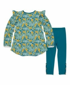 Budget π Millie Loves Lily Nile Blue Ruby Floral Ruffle Long-Sleeve Hi-Low Top & Teal Button Leggings - Infant, Toddler & π§ Girls For Kids π 5 Budget π Millie Loves Lily Nile Blue Ruby Floral Ruffle Long-Sleeve Hi-Low Top & Teal Button Leggings - Infant, Toddler & π§ Girls For Kids π -Little Millie-shop zu110864448 alt 2 tm1669666846