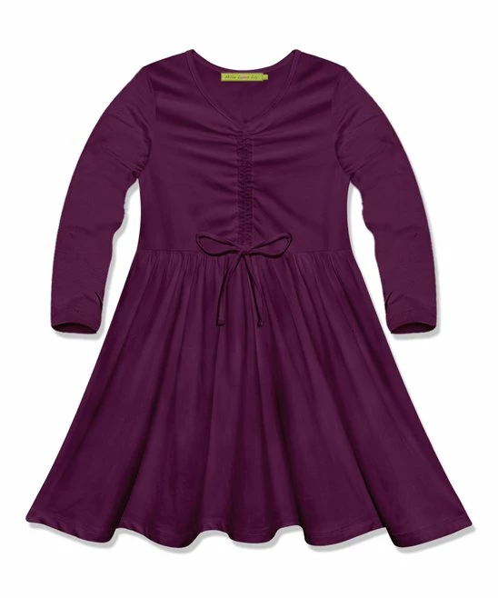 Discount π Simply Millie By Millie Loves Lily Plum Bow-Accent Long-Sleeve A-Line π Dress - Infant, Toddler & π§ Girls For Kids βοΈ 1 Discount π Simply Millie By Millie Loves Lily Plum Bow-Accent Long-Sleeve A-Line π Dress - Infant, Toddler & π§ Girls For Kids βοΈ