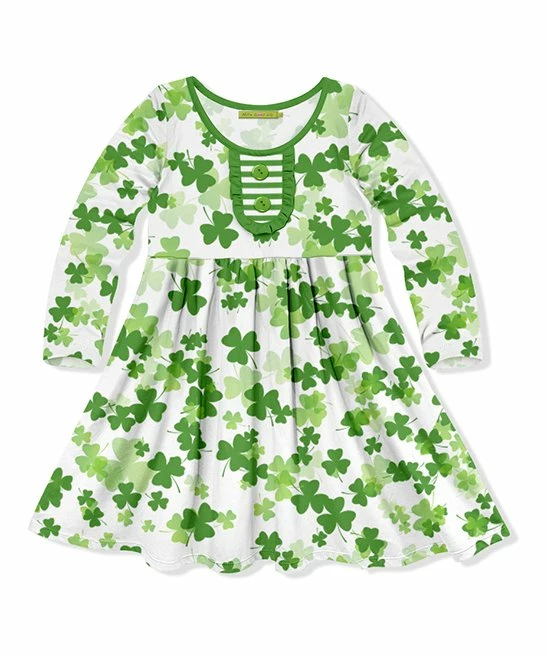 Cheapest π Millie Loves Lily Green Shamrock Button-Front A-Line π Dress - Toddler & π§ Girls For Kids π 1 Cheapest π Millie Loves Lily Green Shamrock Button-Front A-Line π Dress - Toddler & π§ Girls For Kids π