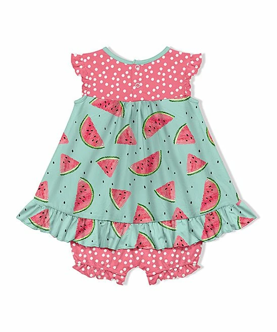 Wholesale π Little Millie Turquoise Watermelon π Skirted Bubble Bodysuit - Toddler For Kids β€οΈ 2 Wholesale π Little Millie Turquoise Watermelon π Skirted Bubble Bodysuit - Toddler For Kids β€οΈ - Image 2