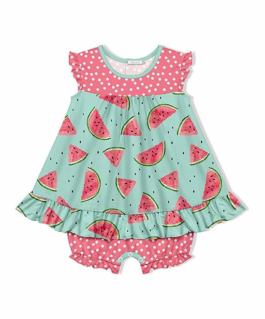 Wholesale π Little Millie Turquoise Watermelon π Skirted Bubble Bodysuit - Toddler For Kids β€οΈ 1 Wholesale π Little Millie Turquoise Watermelon π Skirted Bubble Bodysuit - Toddler For Kids β€οΈ