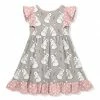 Best reviews of 😉 Millie Loves Lily Gray & Pink Bunny Hop Polka Dot Ruffle Angel-Sleeve 👗 Dress - Toddler For Kids 😀