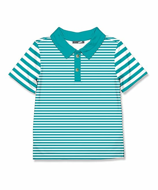 Top 10 β¨ Millie & Maxx Turquoise & White Stripe Polo - Toddler For Kids π 1 Top 10 β¨ Millie & Maxx Turquoise & White Stripe Polo - Toddler For Kids π