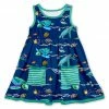 Budget 🎁 Millie Loves Lily Navy Turtle Pocket A-Line 👗 Dress - 👧 Girls For Kids 🔔