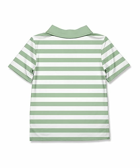 Budget β¨ Millie & Maxx Mint & White Stripe Polo - Boys For Kids π 2 Budget β¨ Millie & Maxx Mint & White Stripe Polo - Boys For Kids π - Image 2