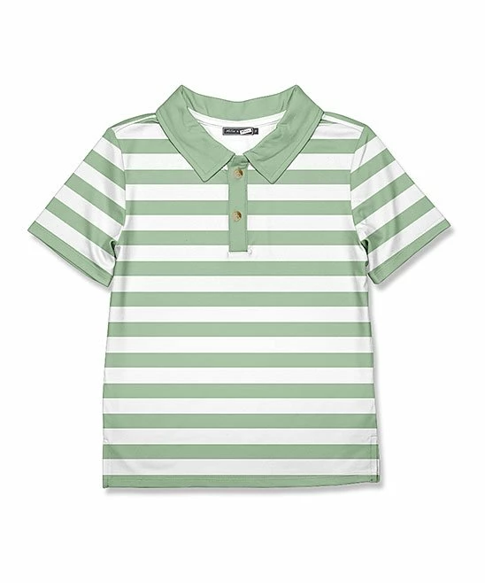Budget β¨ Millie & Maxx Mint & White Stripe Polo - Boys For Kids π 1 Budget β¨ Millie & Maxx Mint & White Stripe Polo - Boys For Kids π