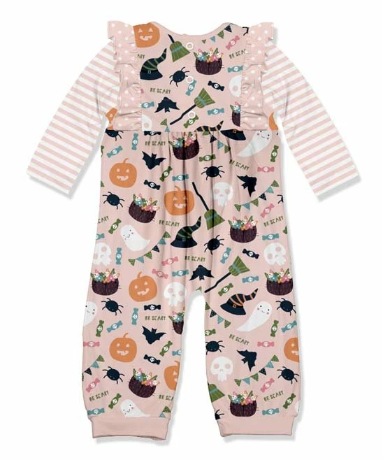 Budget β Little Millie Pink Stripe π Halloween Fun Ruffle-Trim Playsuit - Infant For Kids π 2 Budget β Little Millie Pink Stripe π Halloween Fun Ruffle-Trim Playsuit - Infant For Kids π - Image 2