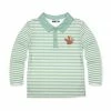 Top 10 🎁 Millie & Maxx Light Green Stripe Turkey Garden Long-Sleeve Polo - Boys For Kids ❤️