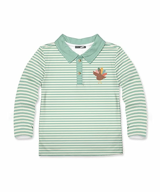 Top 10 π Millie & Maxx Light Green Stripe Turkey Garden Long-Sleeve Polo - Boys For Kids β€οΈ 1 Top 10 π Millie & Maxx Light Green Stripe Turkey Garden Long-Sleeve Polo - Boys For Kids β€οΈ