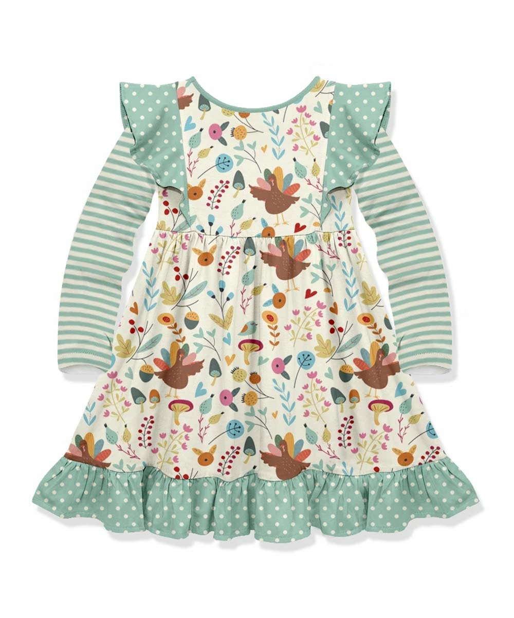Best reviews of β¨ Millie Loves Lily Ecru Turkey Garden Ruffle A-Line π Dress - π§ Girls For Kids 𧨠2 Best reviews of β¨ Millie Loves Lily Ecru Turkey Garden Ruffle A-Line π Dress - π§ Girls For Kids 𧨠- Image 2