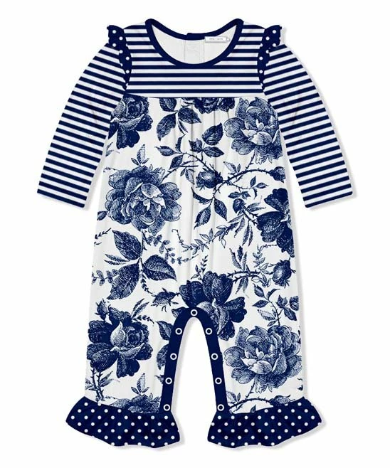 Best reviews of π€© Little Millie Toile Navy Floral Ruffle-Trim Playsuit - Infant & Toddler For Kids π 1 Best reviews of π€© Little Millie Toile Navy Floral Ruffle-Trim Playsuit - Infant & Toddler For Kids π