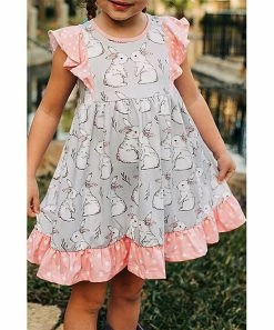 Outlet π Millie Loves Lily Gray & Pink Bunny Polka Dot Angel-Sleeve A-Line π Dress - Toddler & π§ Girls For Kids π 5 Outlet π Millie Loves Lily Gray & Pink Bunny Polka Dot Angel-Sleeve A-Line π Dress - Toddler & π§ Girls For Kids π -Little Millie-shop zu91426316 alt 2 tm1613594462