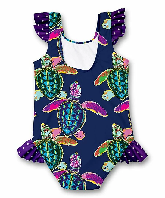 Wholesale π Millie Loves Lily Navy Water Turtle Ruffle-Accent One-Piece- Infant, Toddler & π§ Girls - Infant, Toddler & π§ Girls For Kids β¨ 2 Wholesale π Millie Loves Lily Navy Water Turtle Ruffle-Accent One-Piece- Infant, Toddler & π§ Girls - Infant, Toddler & π§ Girls For Kids β¨ - Image 2