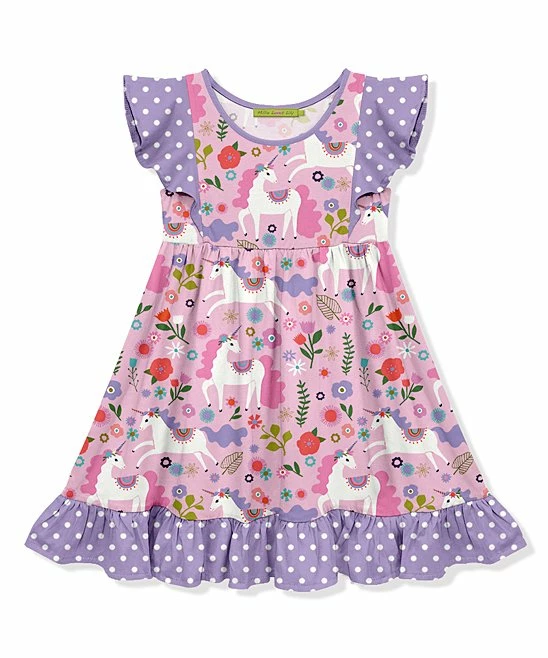 Best deal π Millie Loves Lily Pink & Purple Polka Dot Darling Unicorn Angel-Sleeve π Dress- Toddler & π§ Girls - Toddler & π§ Girls For Kids β€οΈ 1 Best deal π Millie Loves Lily Pink & Purple Polka Dot Darling Unicorn Angel-Sleeve π Dress- Toddler & π§ Girls - Toddler & π§ Girls For Kids β€οΈ