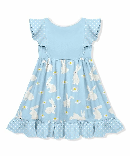 Best reviews of π Millie Loves Lily Light Blue Bunnies & Daisies Angel-Sleeve π Dress - Toddler For Kids π 3 Best reviews of π Millie Loves Lily Light Blue Bunnies & Daisies Angel-Sleeve π Dress - Toddler For Kids π - Image 3