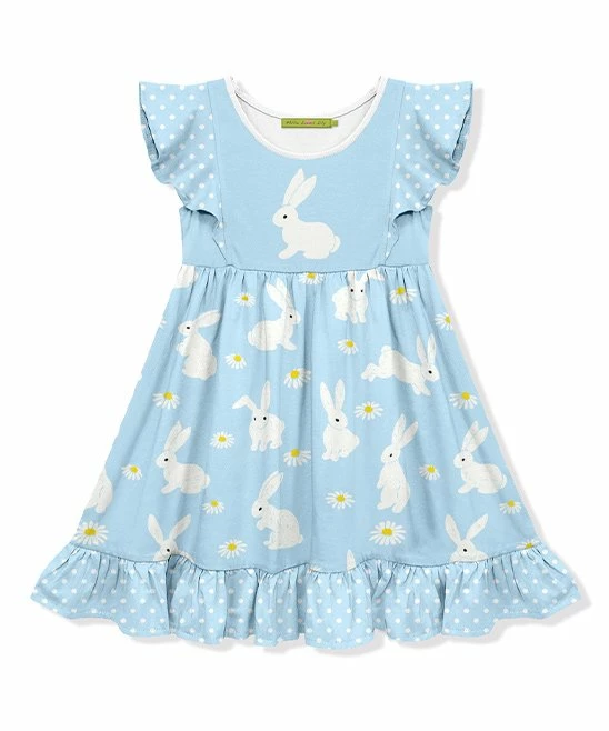 Best reviews of π Millie Loves Lily Light Blue Bunnies & Daisies Angel-Sleeve π Dress - Toddler For Kids π 1 Best reviews of π Millie Loves Lily Light Blue Bunnies & Daisies Angel-Sleeve π Dress - Toddler For Kids π