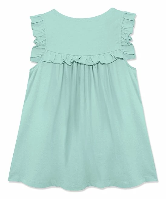 Buy π€© Simply Millie By Millie Loves Lily Mint Ruffle-Accent Babydoll Tank - π§ Girls For Kids π 2 Buy π€© Simply Millie By Millie Loves Lily Mint Ruffle-Accent Babydoll Tank - π§ Girls For Kids π - Image 2