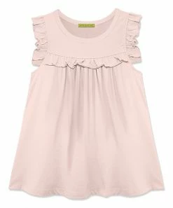Brand new ⌛ Simply Millie By Millie Loves Lily Pink Ruffle-Accent Babydoll Tank - Toddler & 👧 Girls For Kids 🌟