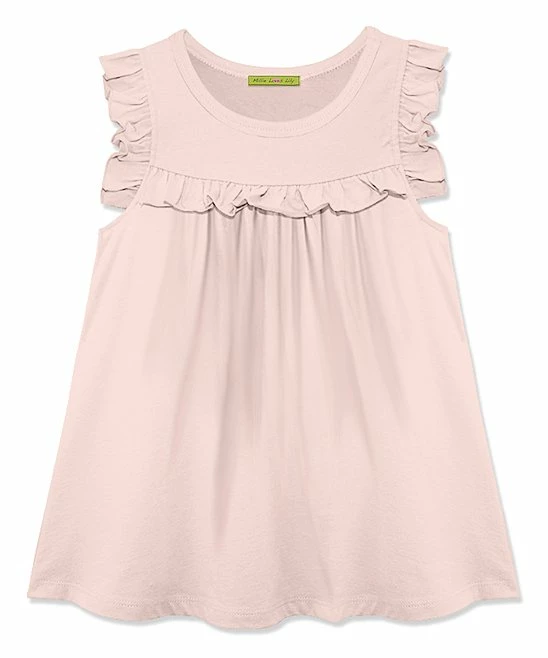 Brand new β Simply Millie By Millie Loves Lily Pink Ruffle-Accent Babydoll Tank - Toddler & π§ Girls For Kids π 1 Brand new β Simply Millie By Millie Loves Lily Pink Ruffle-Accent Babydoll Tank - Toddler & π§ Girls For Kids π