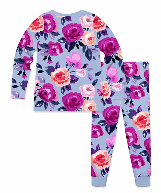 New π Millie Loves Lily Periwinkle Rose Long-Sleeve Pajama Set - Toddler & π§ Girls For Kids β 2 New π Millie Loves Lily Periwinkle Rose Long-Sleeve Pajama Set - Toddler & π§ Girls For Kids β - Image 2